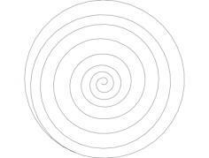Spiral Free DXF File, Free Vectors File
