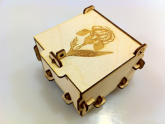 Laser Cut Pinned Box Free DXF File, Free Vectors File