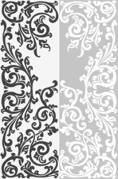 Abstract Floral Ornament Sandblast Pattern Free Vector, Free Vectors File