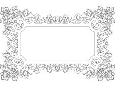 Frame Design T1 Free DXF File, Free Vectors File
