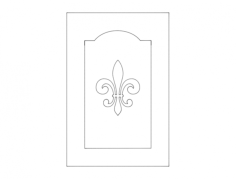 Door Design Clean Simple Free DXF File, Free Vectors File