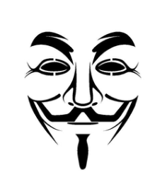 Guy Fawkes Mask Stencil Vector Free DXF File, Free Vectors File