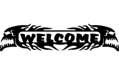 Welcome Skulls Free DXF File, Free Vectors File