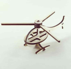 Helicopter 3D Puzzle Pattern Toy Free Vector, Free Vectors File