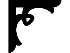 Corner Design Kron 0008 Free DXF File, Free Vectors File