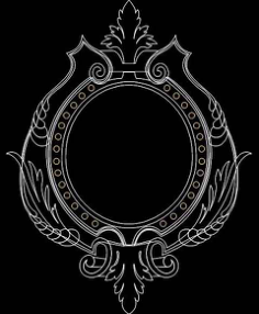 Mirror Frame 0550 Free DXF File, Free Vectors File