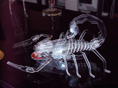 Scorpion 3D Puzzle Free DXF File, Free Vectors File
