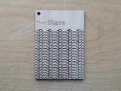 Wave Pattern Living Hinge Template For Laser Cut Free DXF File, Free Vectors File