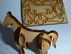Tiny Lasercut Horse DXF File, Free Vectors File