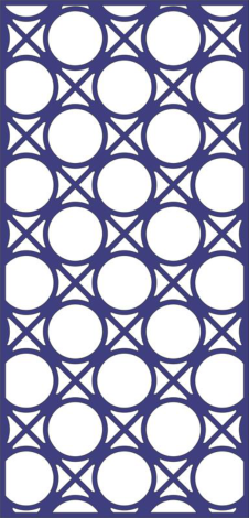 Design Of Decorative Circle Pattern Panel Free DXF File, Free Vectors File