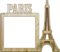 Laser Cut Frame Paris Free DXF File, Free Vectors File