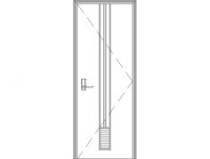 Wonderful Single Door Desig Free DXF File, Free Vectors File