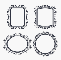 Ornate Frame Vectors Free DXF File, Free Vectors File