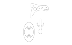 Skull Holder Free DXF File, Free Vectors File