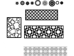 Yuvarlak KarıSıK Free DXF File, Free Vectors File