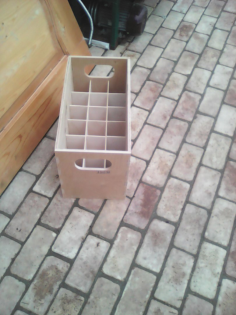 Box For 18 Pieces Of Bottles Free DXF File, Free Vectors File