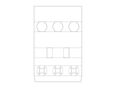 Packing Box Design Free DXF File, Free Vectors File