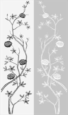 Floral Pattern Sandblast Pattern Free Vector, Free Vectors File