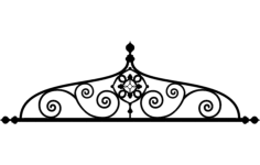 Ironwork Arch Design Free DXF File, Free Vectors File