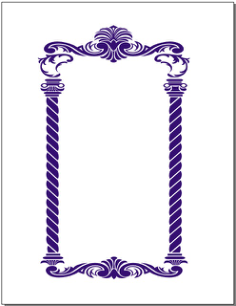 Floral Frame Free DXF File, Free Vectors File