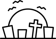 Graveyard Sketch Drawing Svg, Free Vectors File