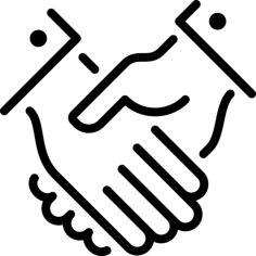 Handshake Outline Svg Vector, Free Vectors File