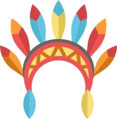 Headdress Sticker Outline Svg File, Free Vectors File