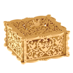 Wooden Jewelry Box Free DXF File, Free Vectors File