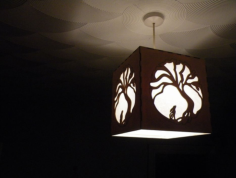 Moon Hare Night Light Lamp Free DXF File, Free Vectors File