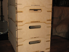 Stackable Storage Boxes Free DXF File, Free Vectors File