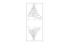 Christmas Napkin Holder Free DXF File, Free Vectors File