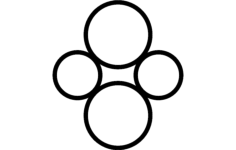 Screen Pattern Circles Free DXF File, Free Vectors File