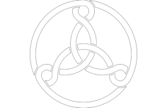 Three Celtic Knots Free DXF File, Free Vectors File