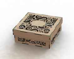 Laser Cut Wood Box Template Free DXF File, Free Vectors File