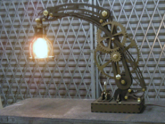 Woodpunk Lamp Complete Layout Free DXF File, Free Vectors File