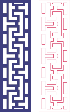 Beautiful Border Decorative Pattern Free DXF File, Free Vectors File