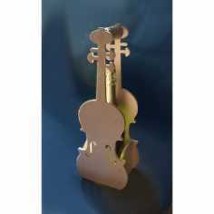 Box For Champagne Violin Free DXF File, Free Vectors File