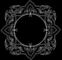 Mirror Frame 0057 Free DXF File, Free Vectors File