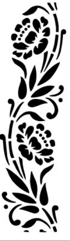 Floral Border Free DXF File, Free Vectors File