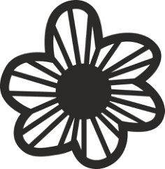 Floral Vector Ornament Free DXF File, Free Vectors File