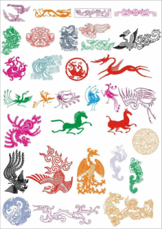 Ancient Pattern Set Free Vector, Free Vectors File