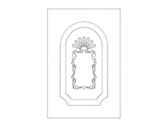 Door Design Arch Free DXF File, Free Vectors File