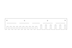 Super Simple Clamp Rack Free DXF File, Free Vectors File