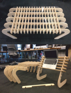 Modern Table Cnc Router Laser Cutting Free DXF File, Free Vectors File