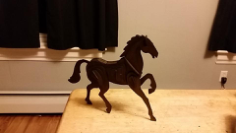 Horse 3D Puzzle 2Mm DXF File, Free Vectors File