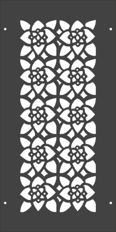 Floral Pattern Separator Free DXF File, Free Vectors File