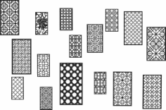 Collection Black White Geometric Seamless Patterns Free Vector, Free Vectors File