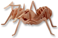 Ant 3D Puzzle Free DXF File, Free Vectors File