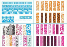Laser Cut Pattern Collection Free Vector, Free Vectors File