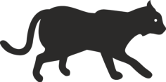 Animal Silhouette Vector Free DXF File, Free Vectors File